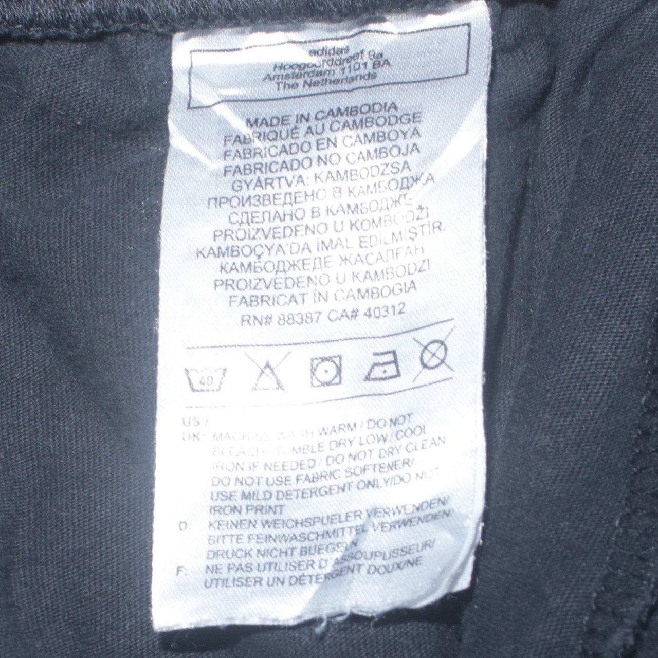Adidas Boys Black Jogger Sweatpants 13-14 Years Cotton Blend Sportswear