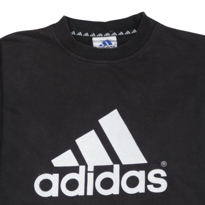 Additional view of Adidas boys’ black 2xl pullover sweatshirt with large logo