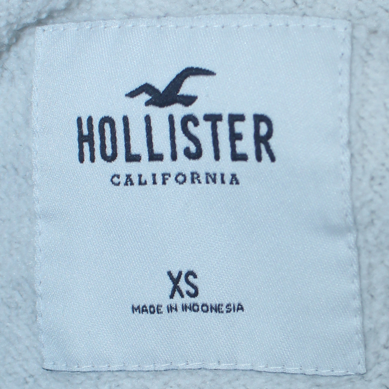 Hollister Womens Grey XS Pullover Hoodie With Logo Print