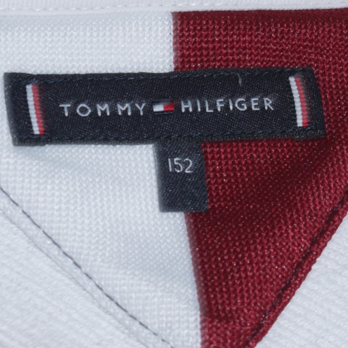 Tommy Hilfiger Boys White Colourblock Logo Sweatshirt Size 152 Pullover