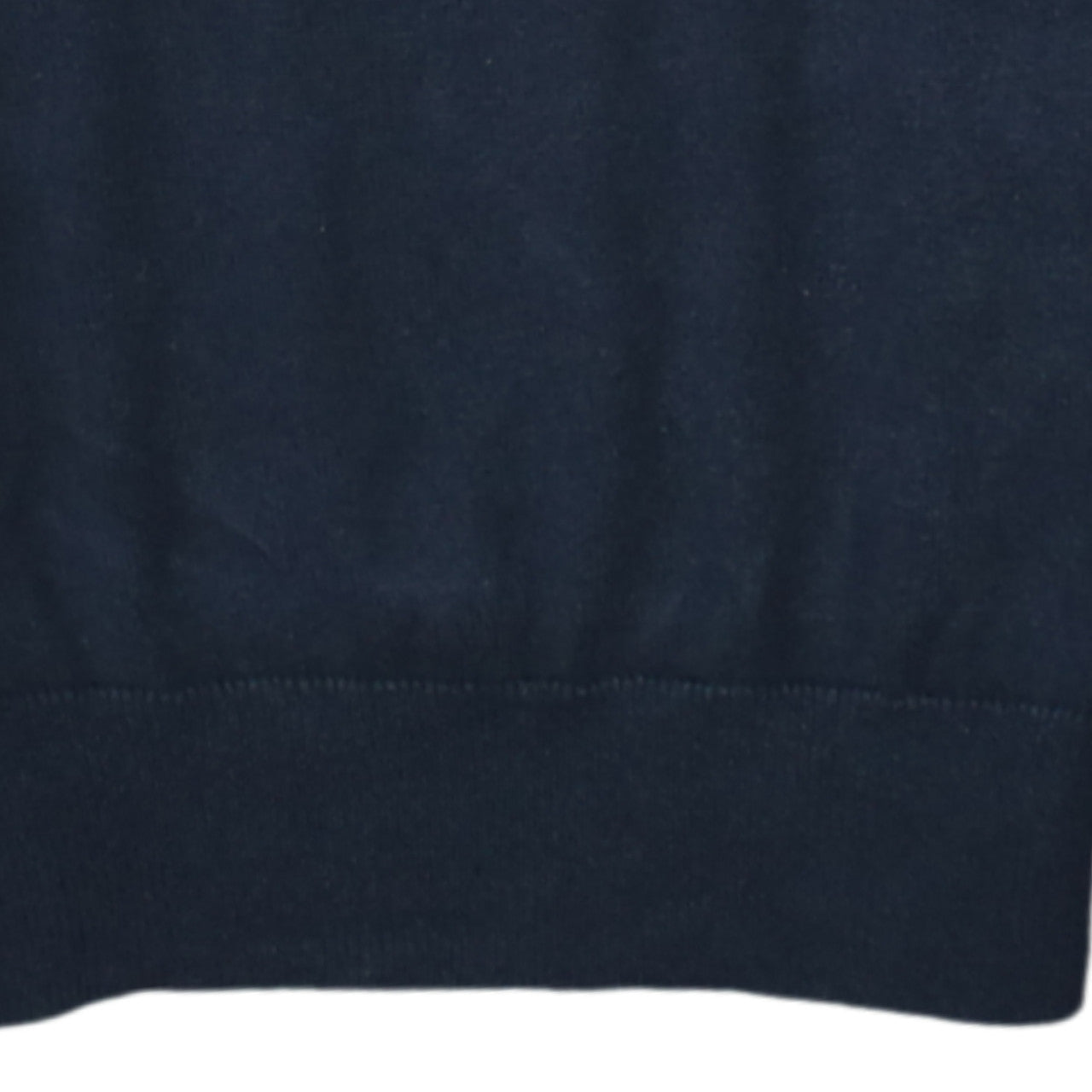 Fred Perry Men's Navy Blue V-Neck Cotton Jumper XS
