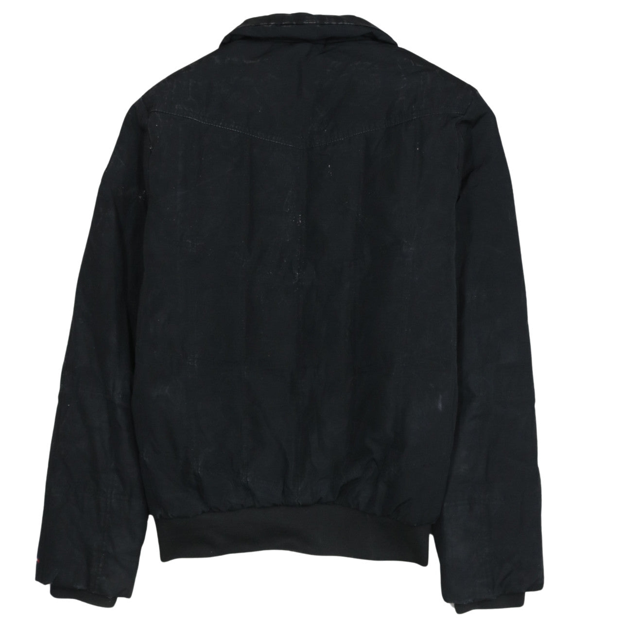 Tommy Hilfiger Men's Black Bomber Jacket S Classic Full Zip Cotton Blend
