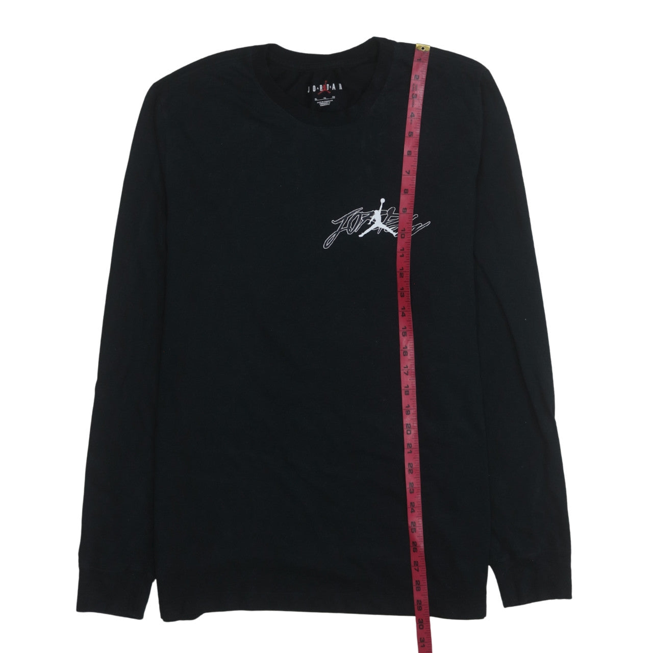 Jordan Mens Black Long Sleeve Crew Neck T-Shirt XL Graphic Print