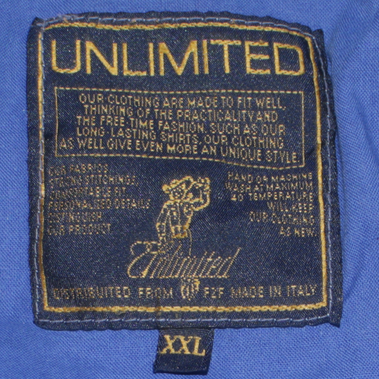Unlimited Women Blue Varsity Jacket XXL Embroidered Bowling Design