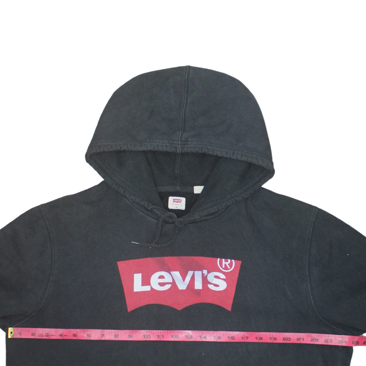 Levi's Men's Black Pullover Hoodie XL Graphic Logo Cotton Casual