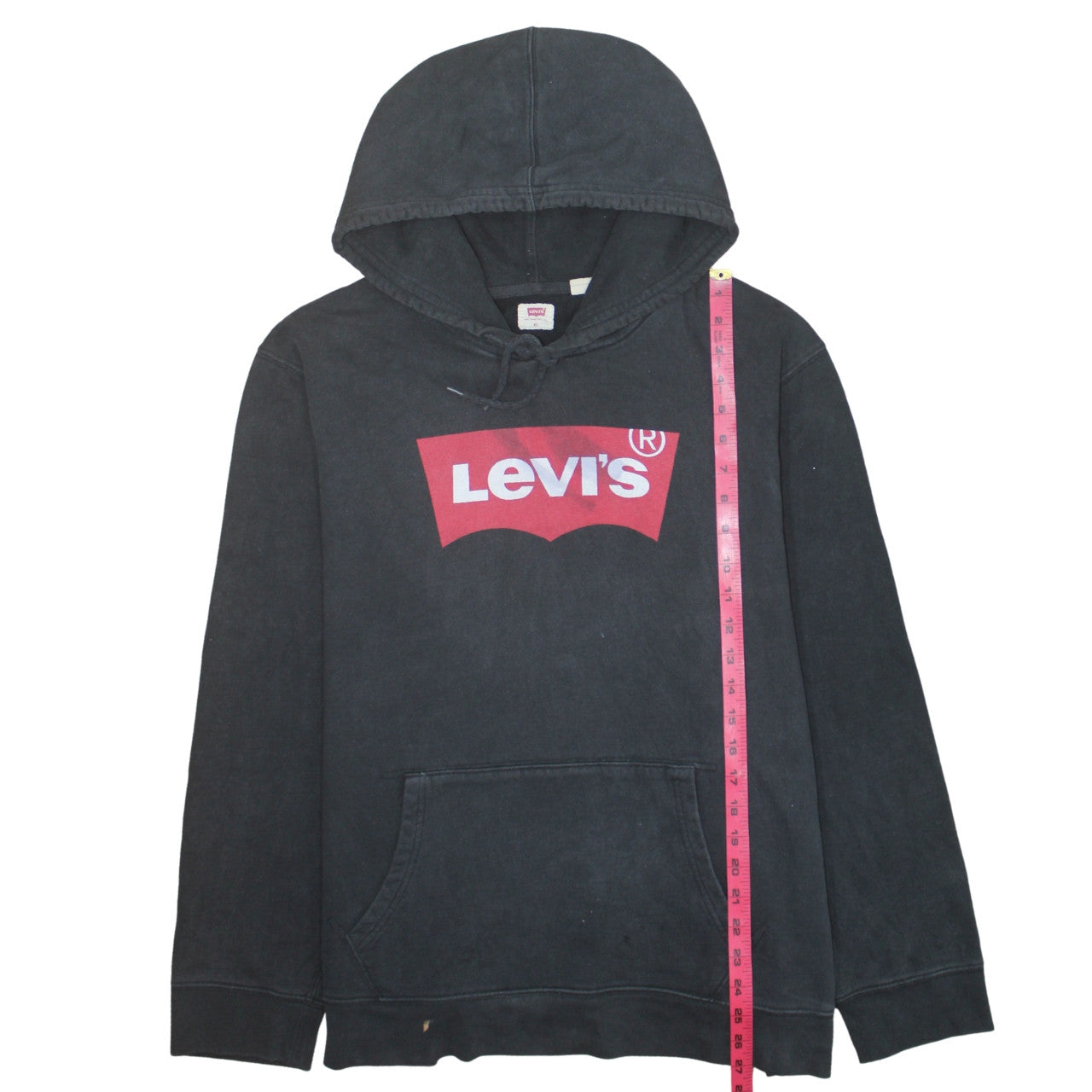 Levi's Men's Black Pullover Hoodie XL Graphic Logo Cotton Casual