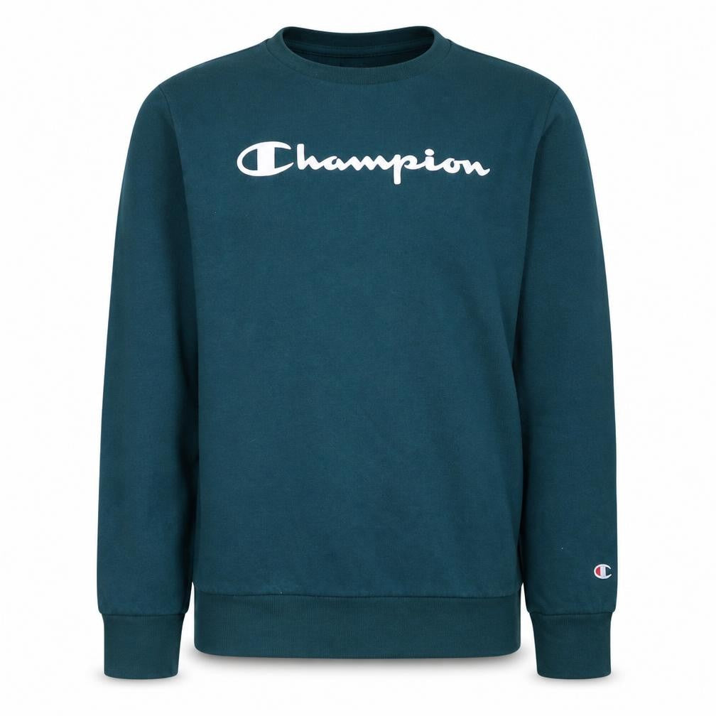 Champion Boys Green Logo Pullover Sweatshirt 13-14 Years