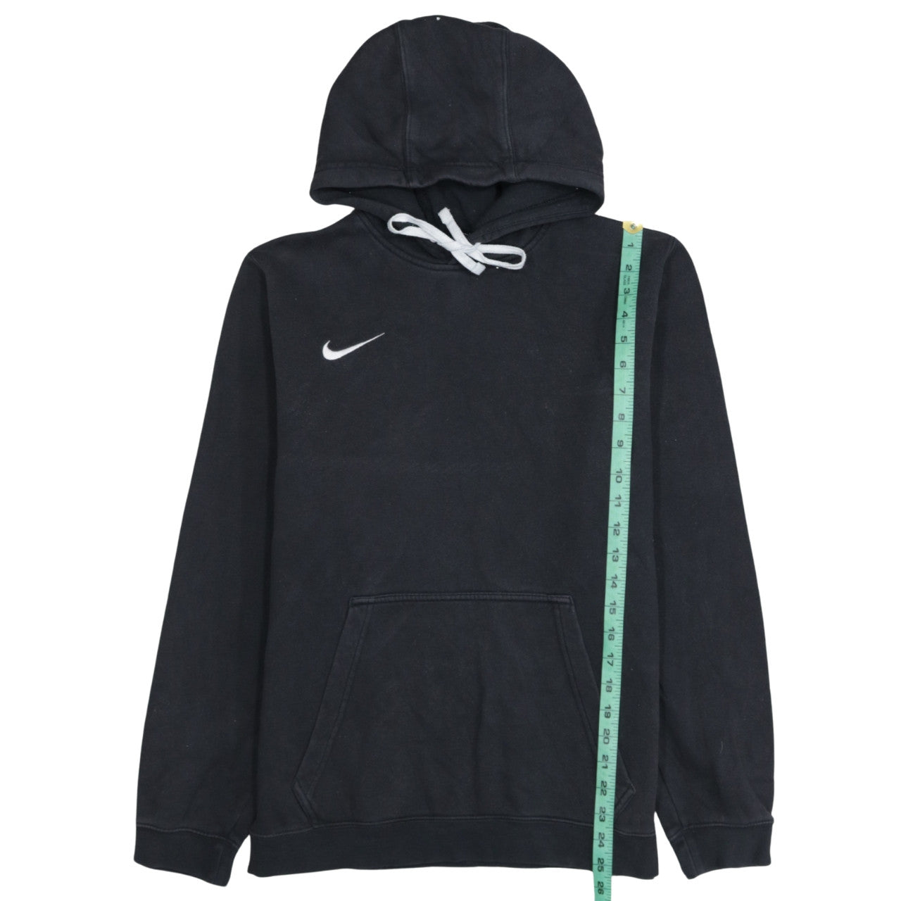 Nike Mens Black Pullover Hoodie Sweatshirt M Regular Fit Fleece