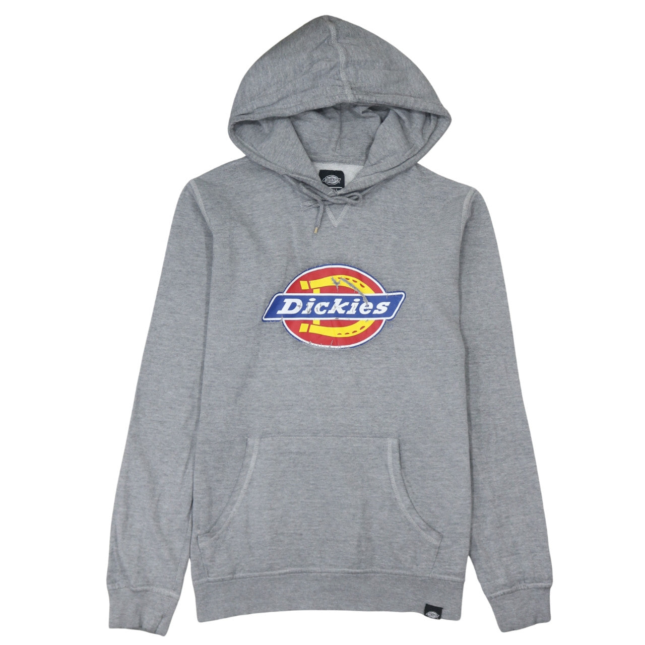 Dickies Men's Grey Small Pullover Hoodie with Logo Graphic