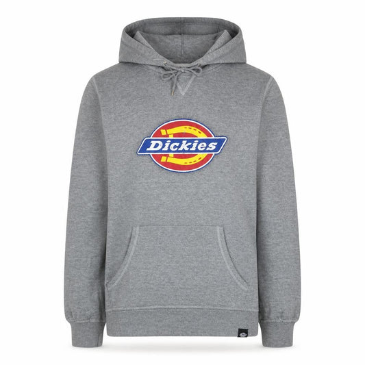 Dickies Men's Grey Small Pullover Hoodie with Logo Graphic
