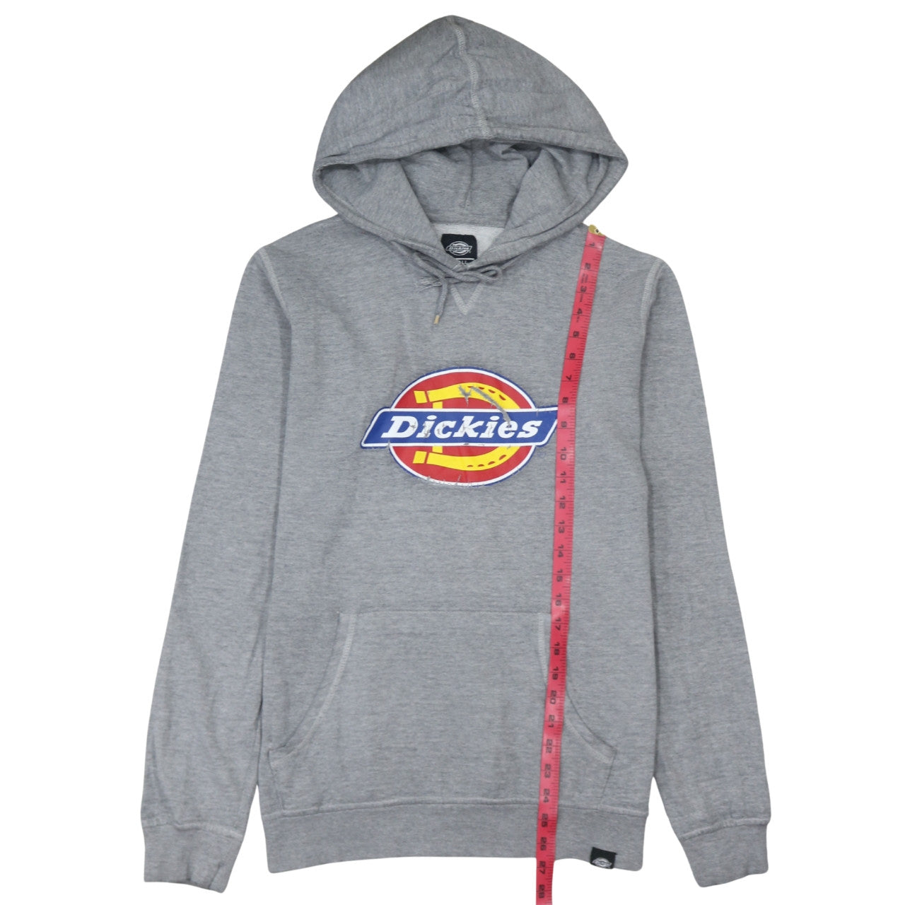 Dickies Men's Grey Small Pullover Hoodie with Logo Graphic