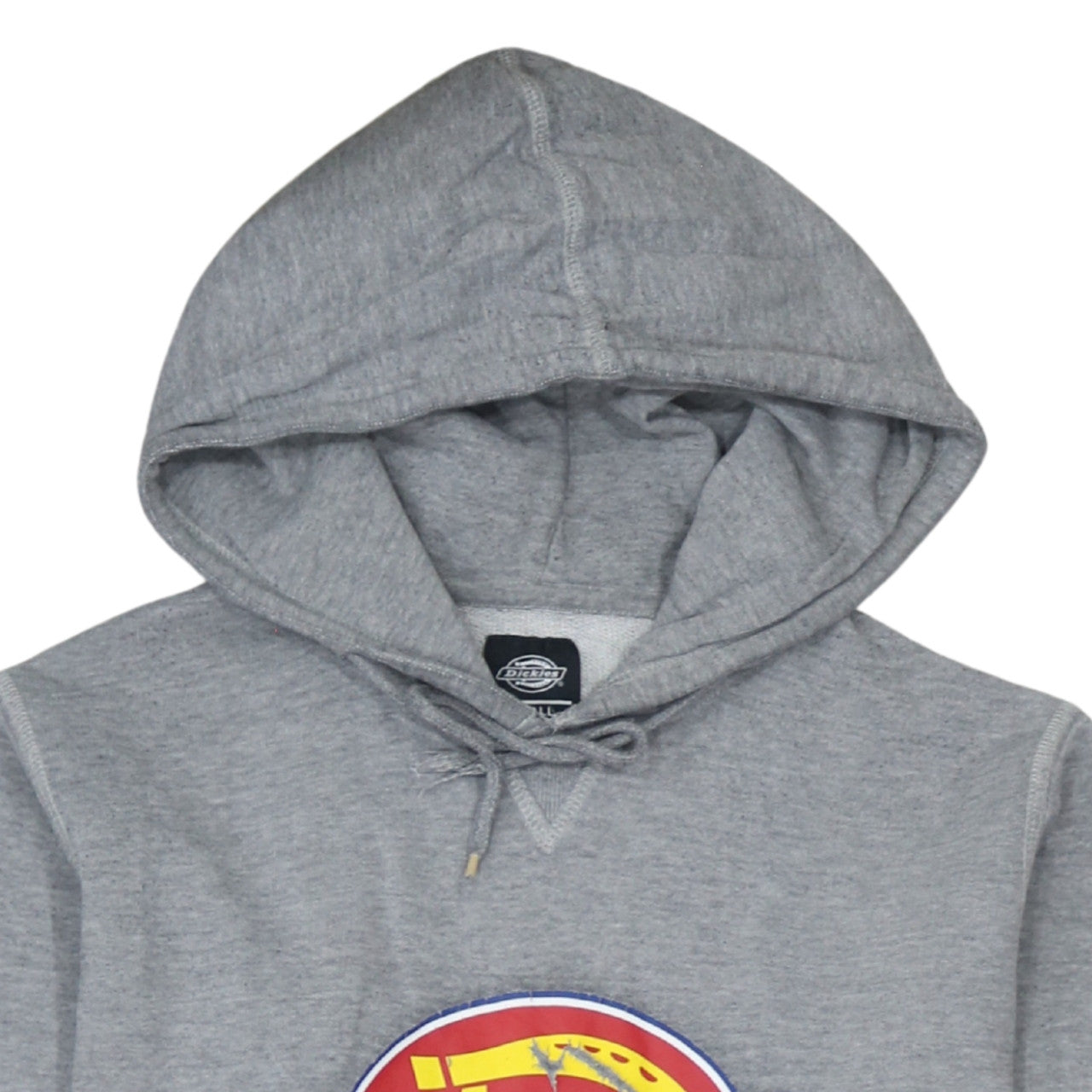 Dickies Men's Grey Small Pullover Hoodie with Logo Graphic