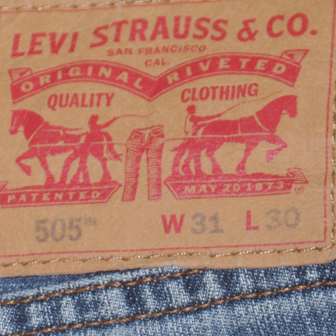 Levi Strauss 505 Men's Blue Straight Leg Denim Jeans W31 L30