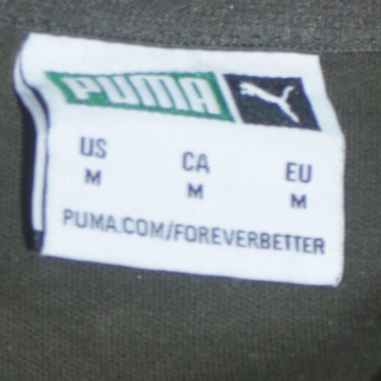 Puma Men’s Green Crew Neck Pullover Sweatshirt M Regular Fit