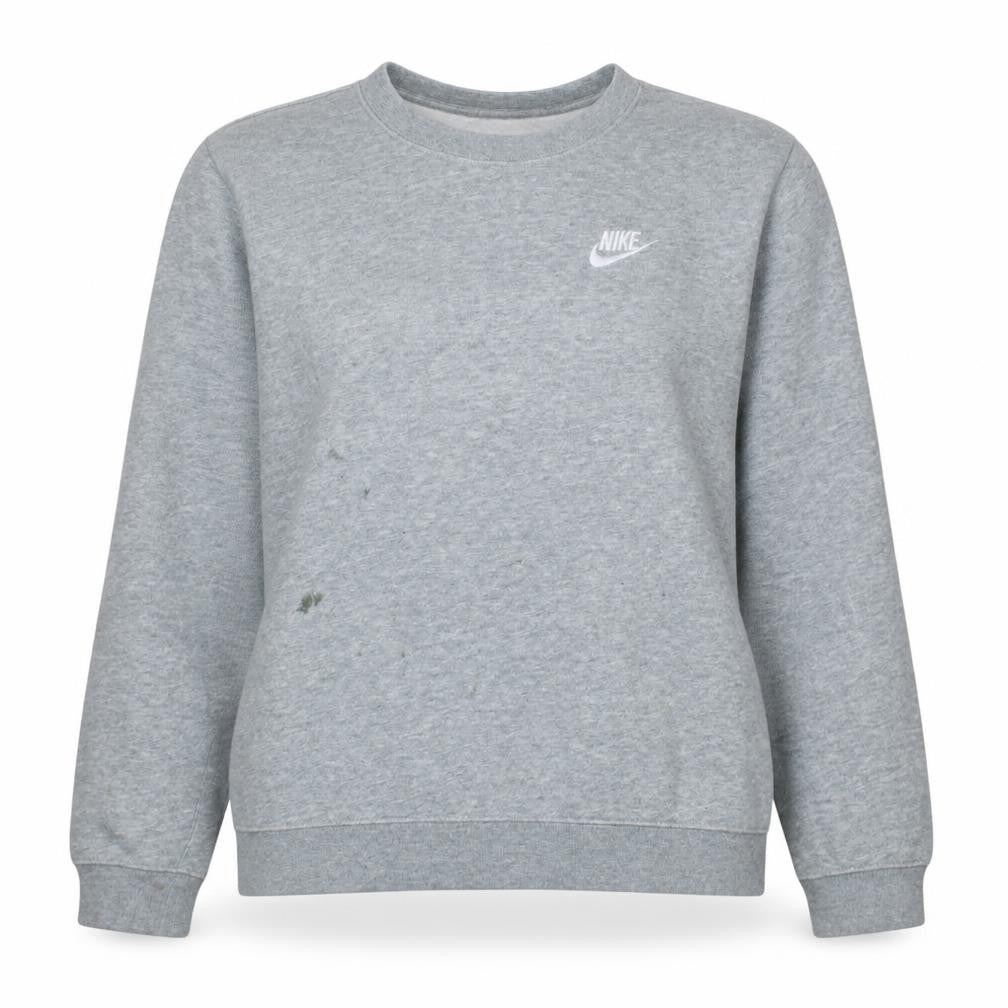 Nike Women's Grey Crew Neck Pullover Sweatshirt Size M