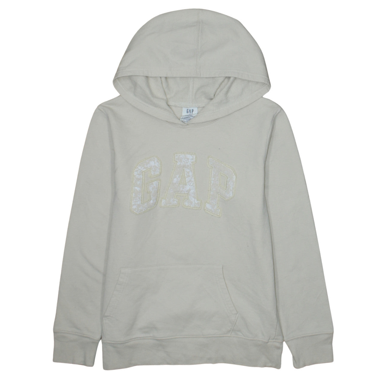 GAP Womens Beige Pullover Hoodie Small Cotton Blend Casual