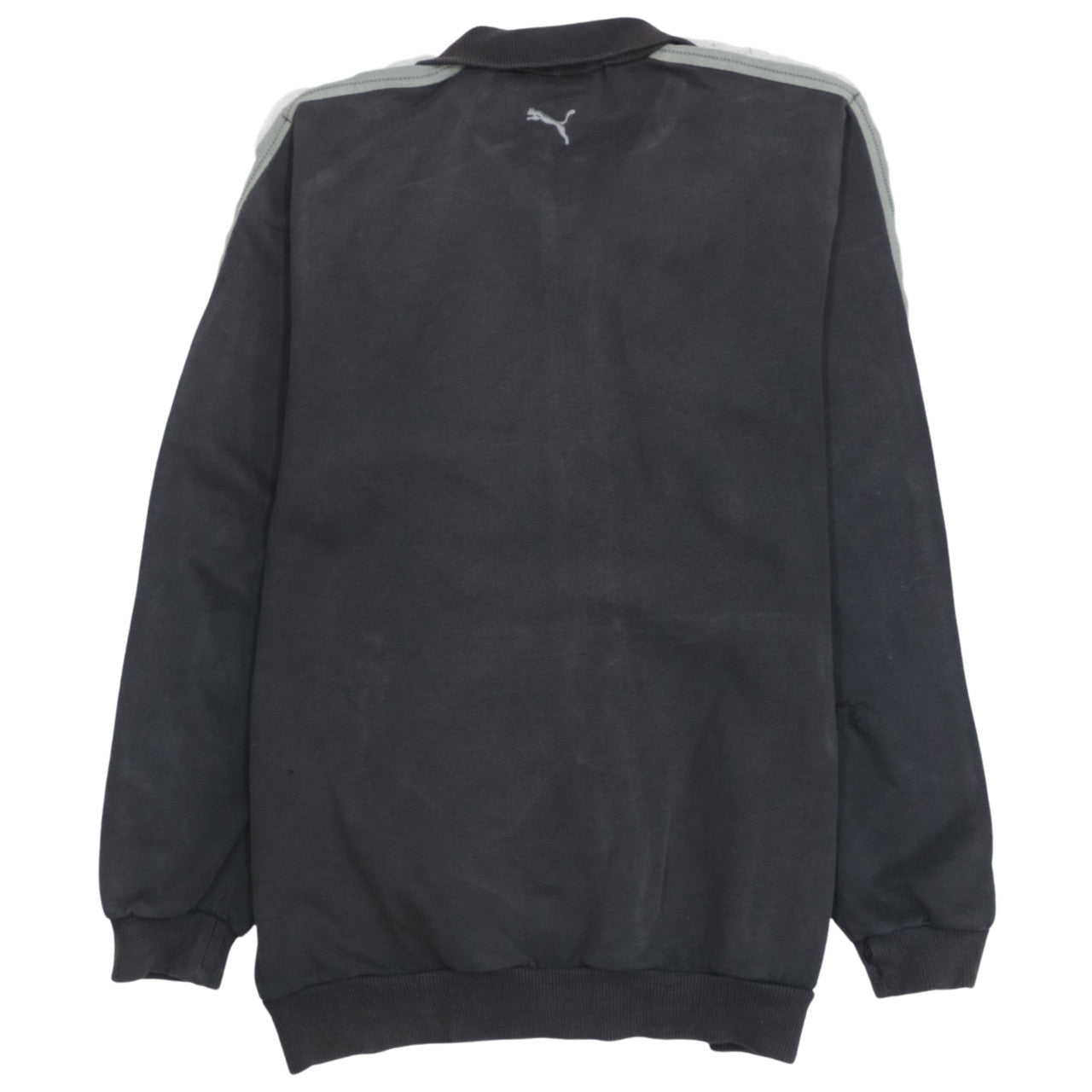 Puma Boys Black Track Jacket Size 14 Years Full Zip Fleece Activewear