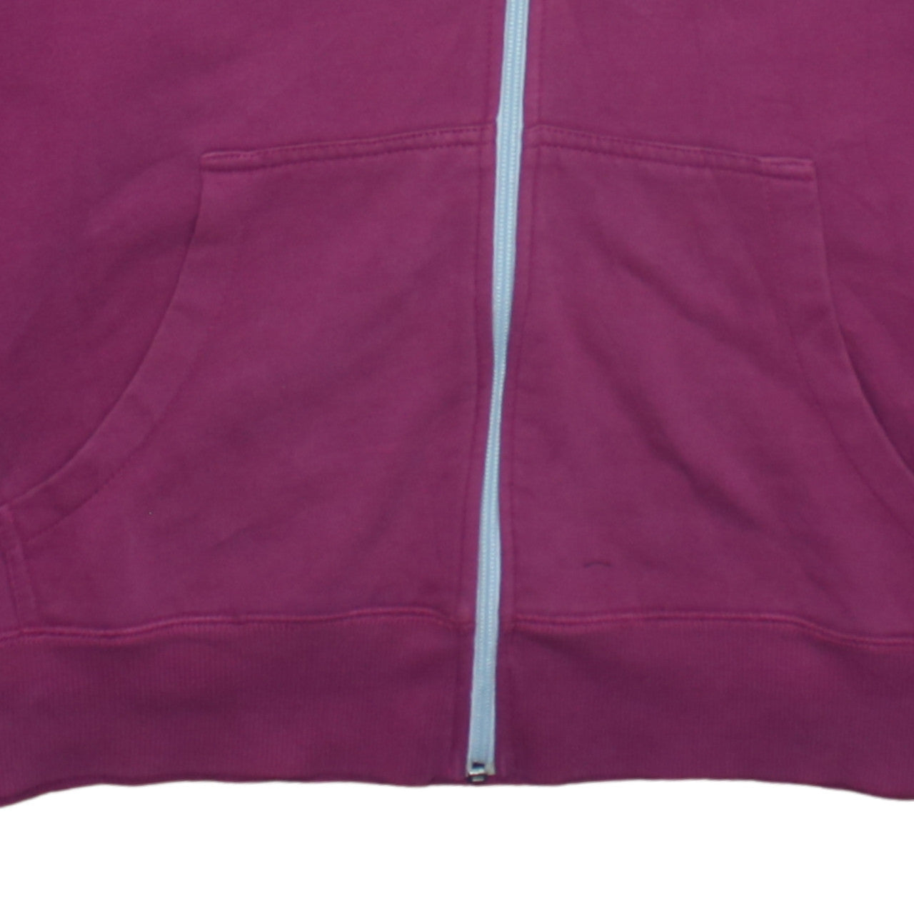 Quiksilver Womens Purple Full Zip Hoodie L Cotton Blend Casual