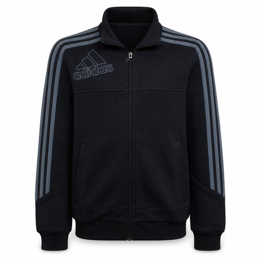 Adidas Boys Black Track Jacket 14 Years Full Zip Sports Activewear