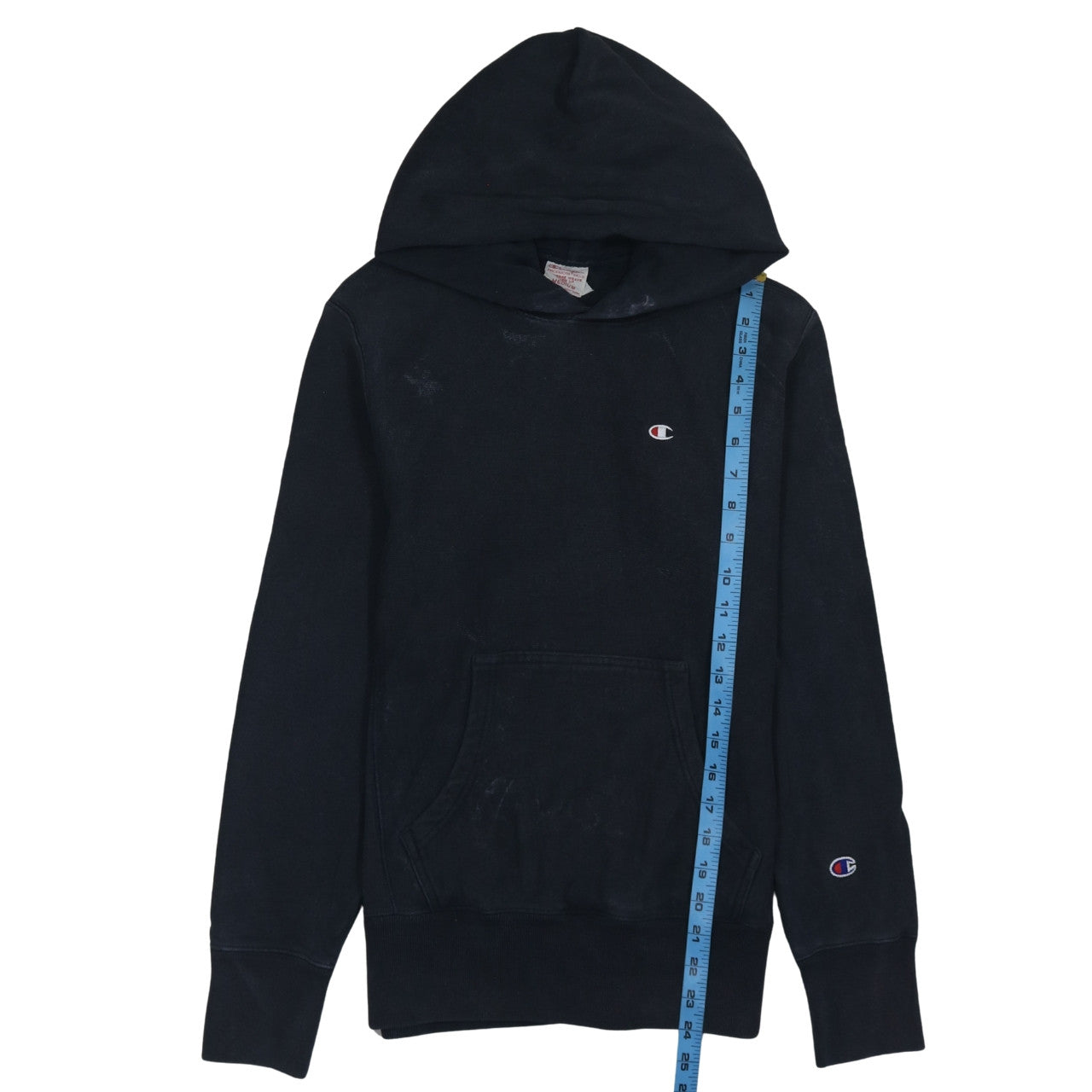 Champion Men's Black Medium Pullover Hoodie Reverse Weave Logo