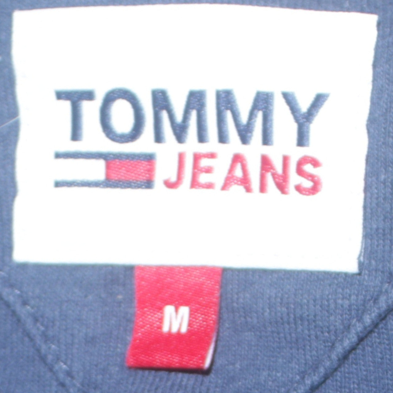 Tommy Jeans Men's Navy Long Sleeve Crew Neck T-Shirt M Cotton