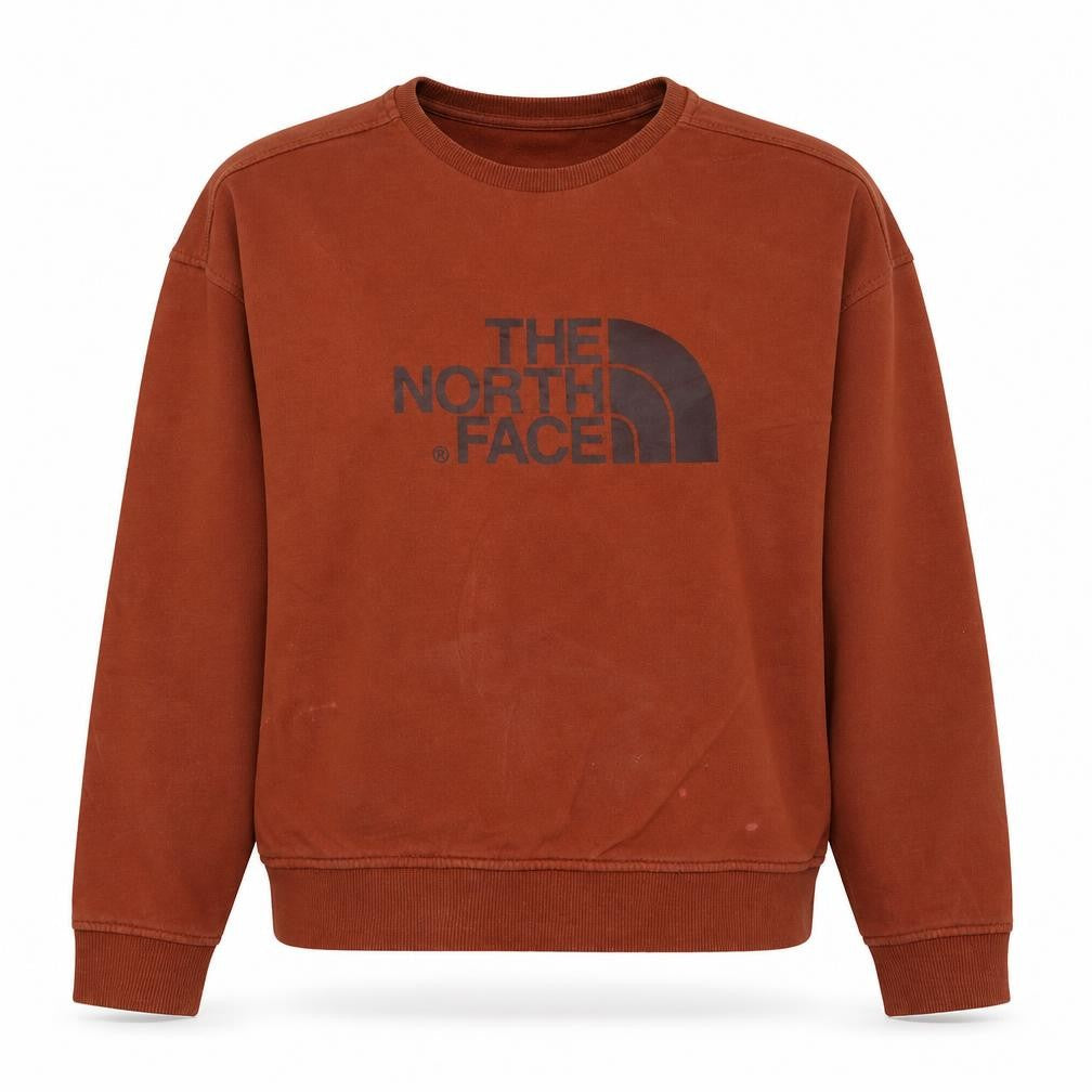 The North Face Womens Brown Crew Neck Logo Sweatshirt Medium