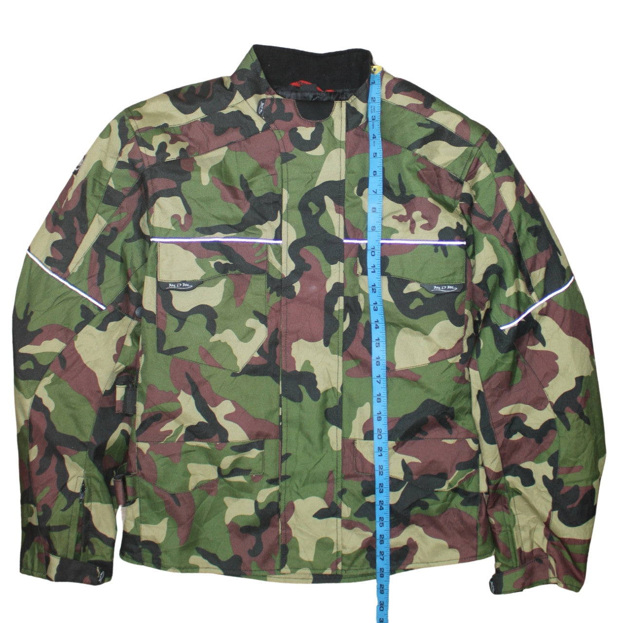 MDM Mens Green Camouflage Full Zip Sweatshirt Jacket 2XL