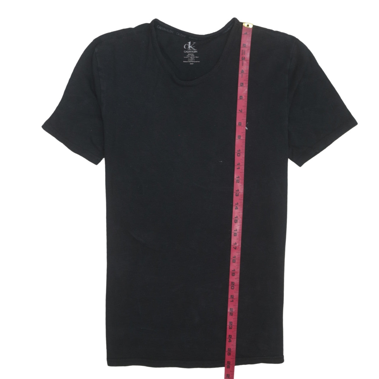 Calvin Klein Men’s Black Cotton Crew Neck Short Sleeve T-Shirt S