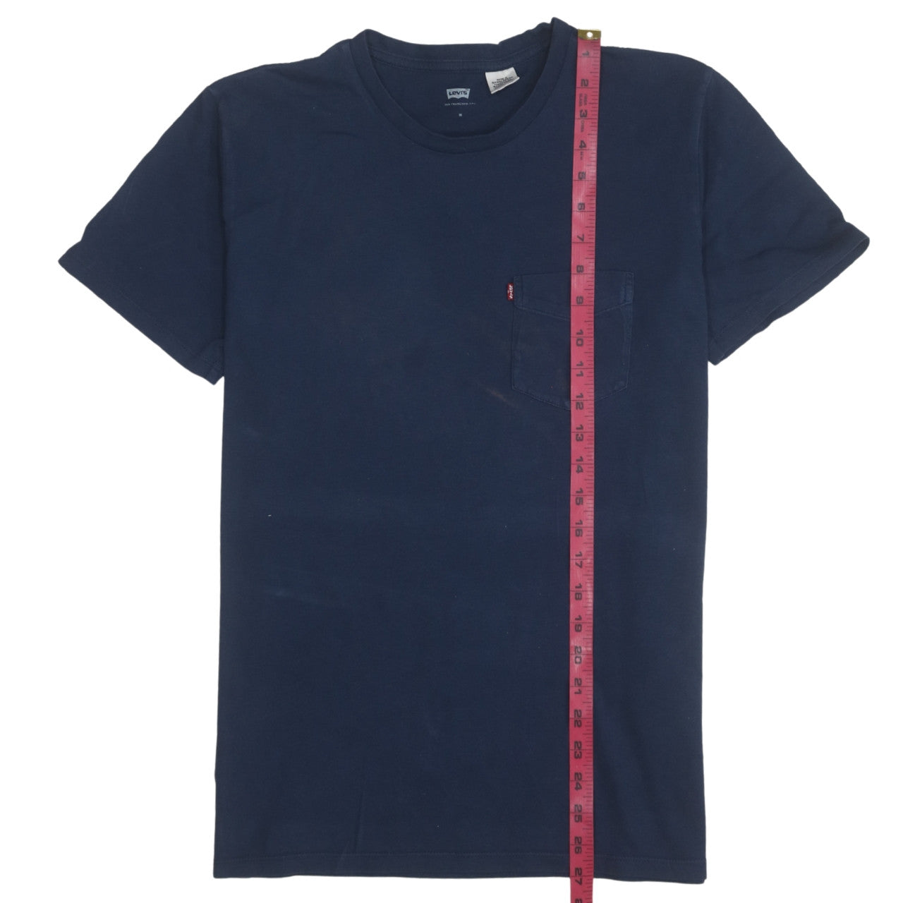 Levi's Men's Blue Cotton Crew Neck Short Sleeve T-Shirt M