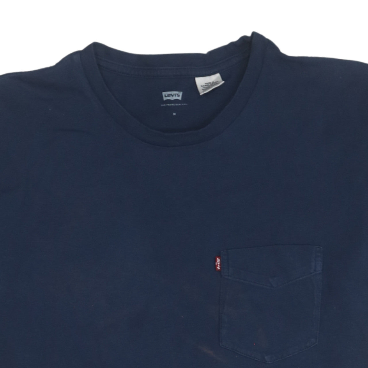 Levi's Men's Blue Cotton Crew Neck Short Sleeve T-Shirt M