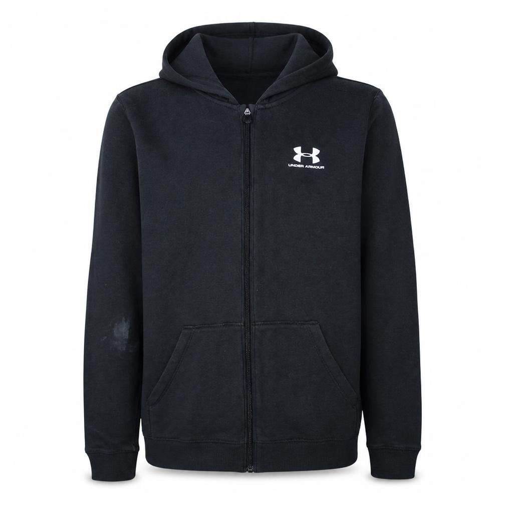 Under Armour Boys Black Full Zip Hoodie Size 13-14 Years ColdGear