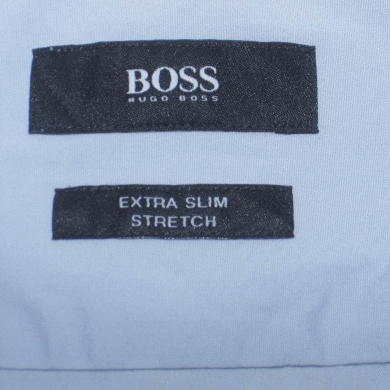 Hugo Boss Mens Blue Extra Slim Fit Stretch Button-Up Shirt 15.5in