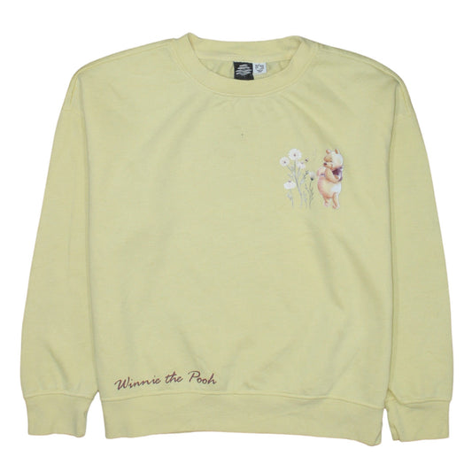 Primark Disney Winnie the Pooh Yellow Cotton Sweatshirt Women S