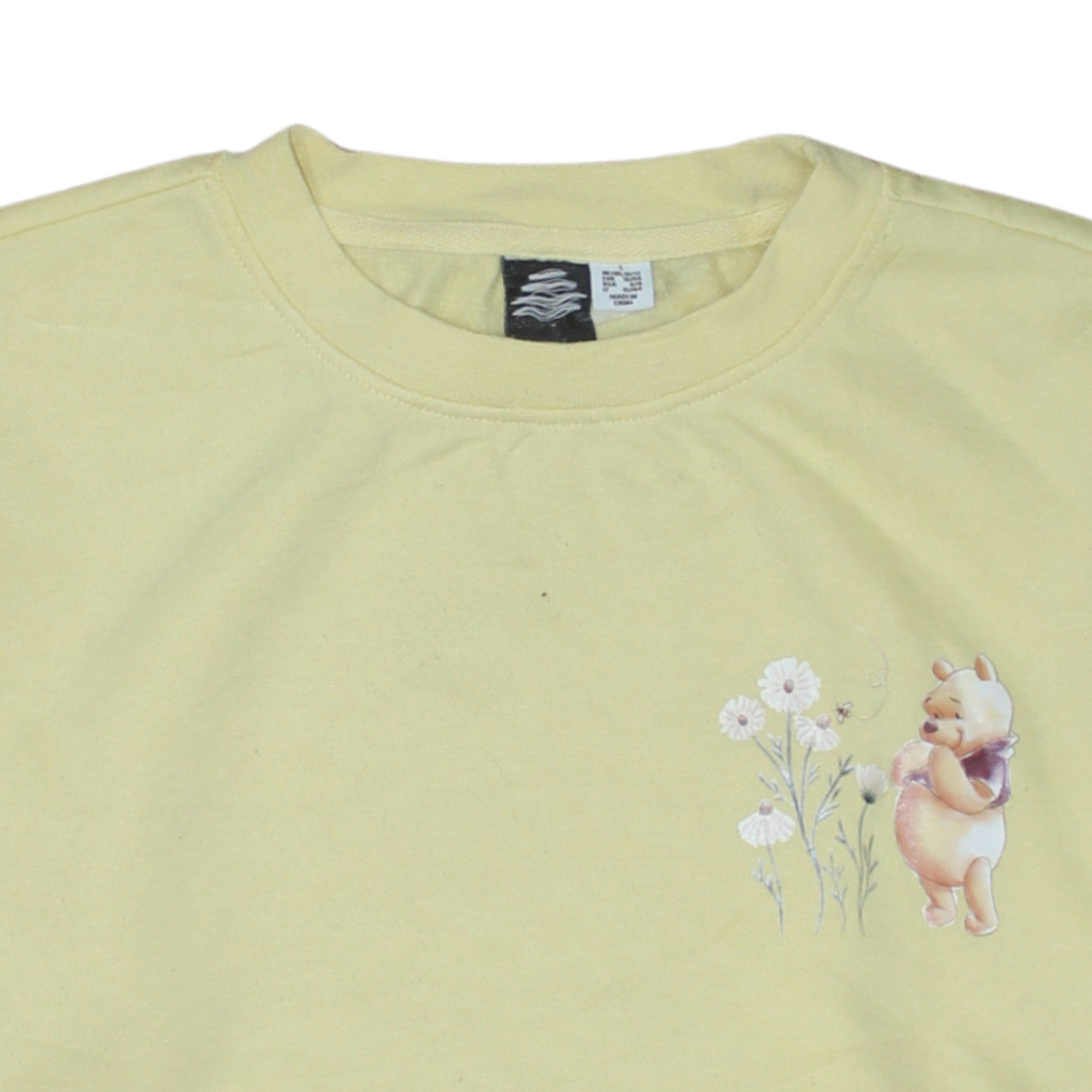 Primark Disney Winnie the Pooh Yellow Cotton Sweatshirt Women S