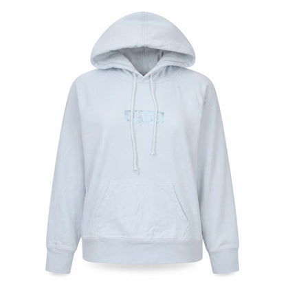 Levi's Womens Light Blue XS Pullover Hoodie with Logo Print