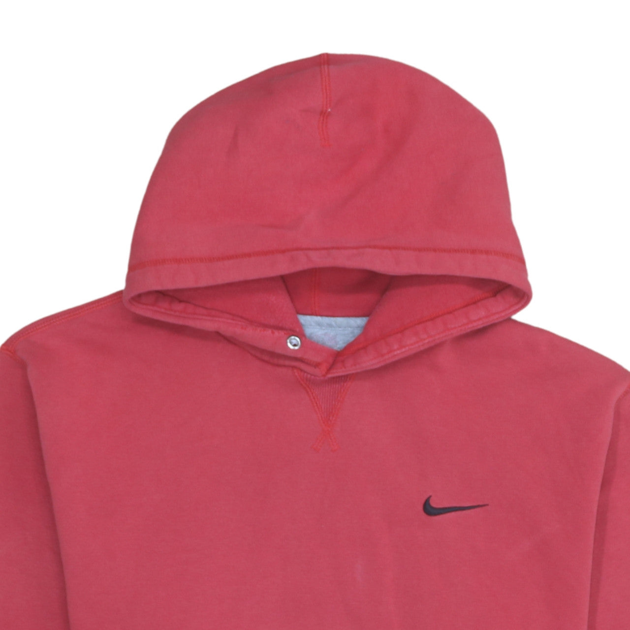 Nike Men Red Pullover Hoodie XL Cotton Fleece Sweatshirt
