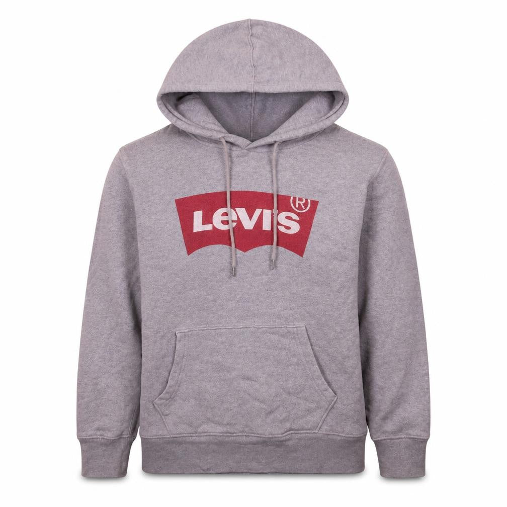 Levi's Men's Grey XS Pullover Hoodie with Logo Front