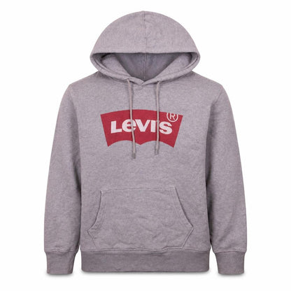 Levi's Men's Grey XS Pullover Hoodie with Logo Front