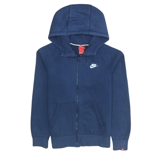 Nike Men's Blue Full Zip Hoodie Size S Fleece Sweatshirt