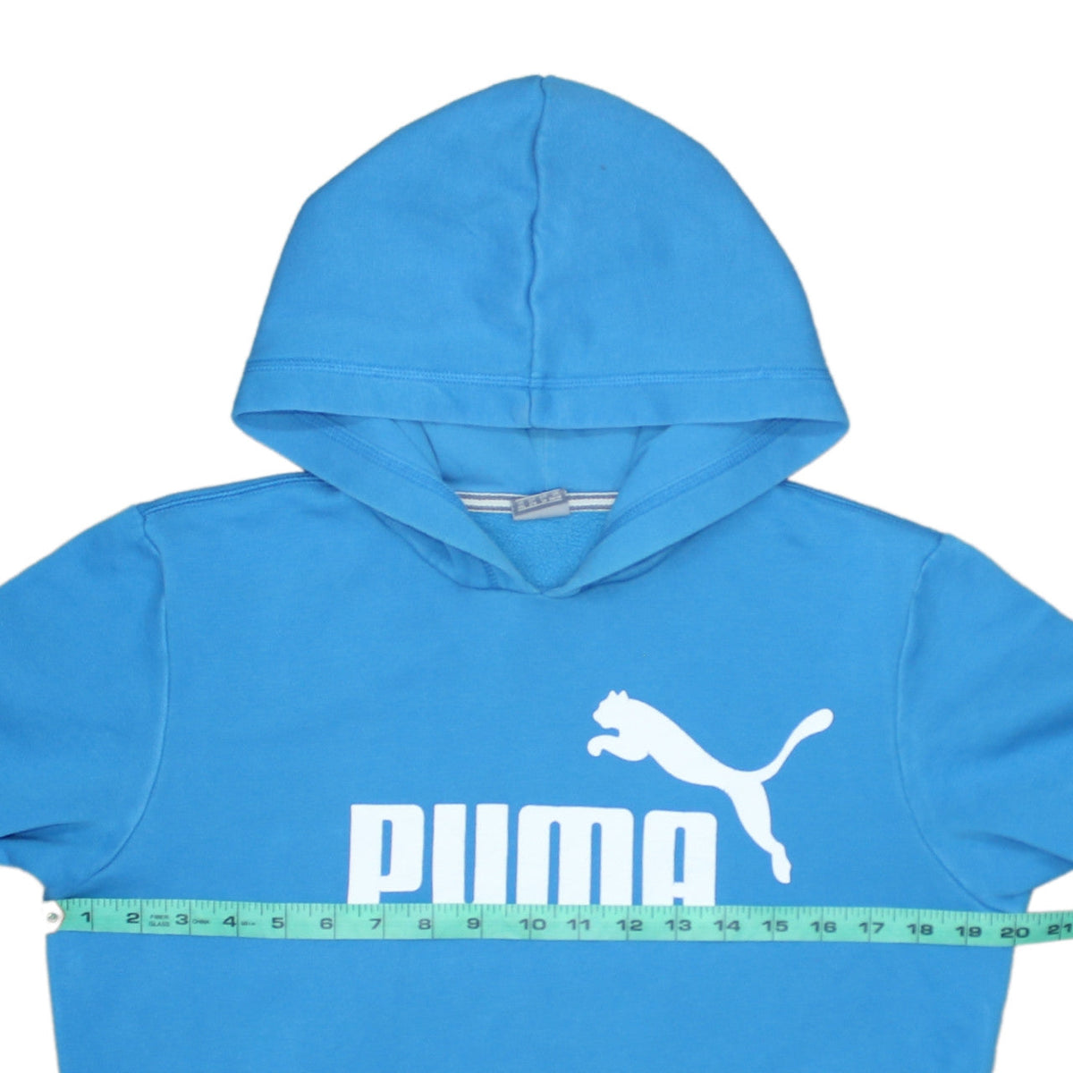 Puma Boys Blue Pullover Hoodie 12-13 Years Regular Fit Fleece Sweatshirt