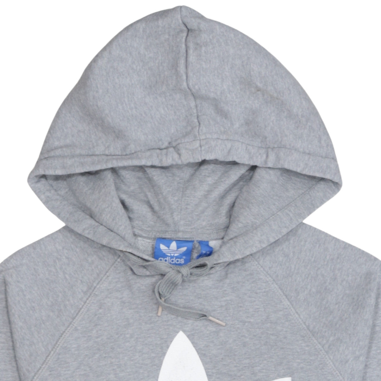 Adidas Men's Grey Pullover Hoodie Small Logo Fleece Sweatshirt