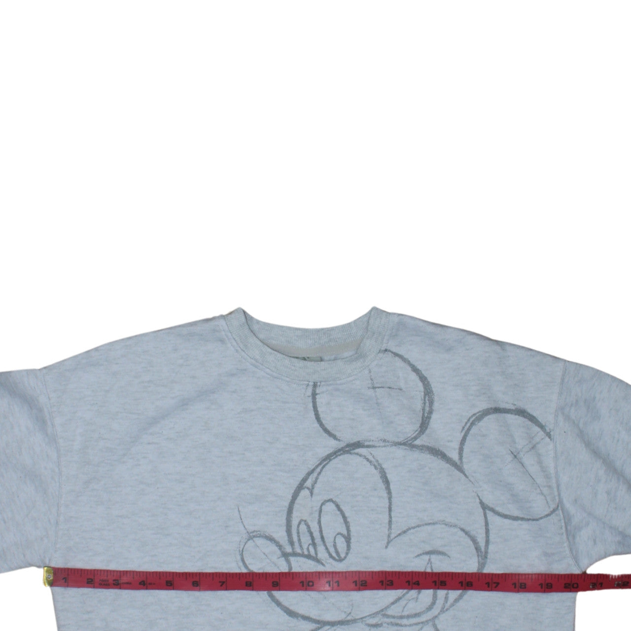 Disney Women Grey Mickey Mouse Pullover Sweatshirt Size 2XS