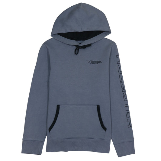 Hollister Men's Blue Pullover Hoodie Size S Graphic Print
