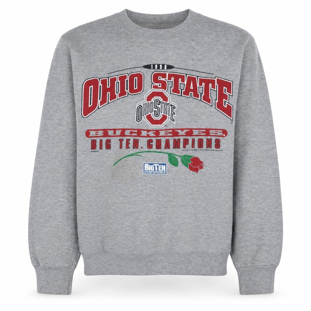 Lee Sport Men's Grey Ohio State 1996 Pullover Sweatshirt L