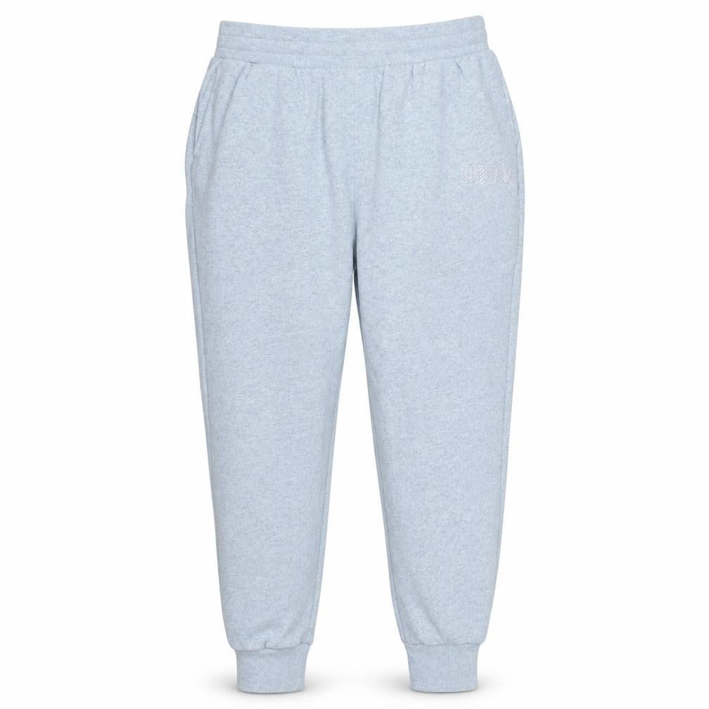 Puma Men's Grey Cotton Blend Jogger Trousers Size L