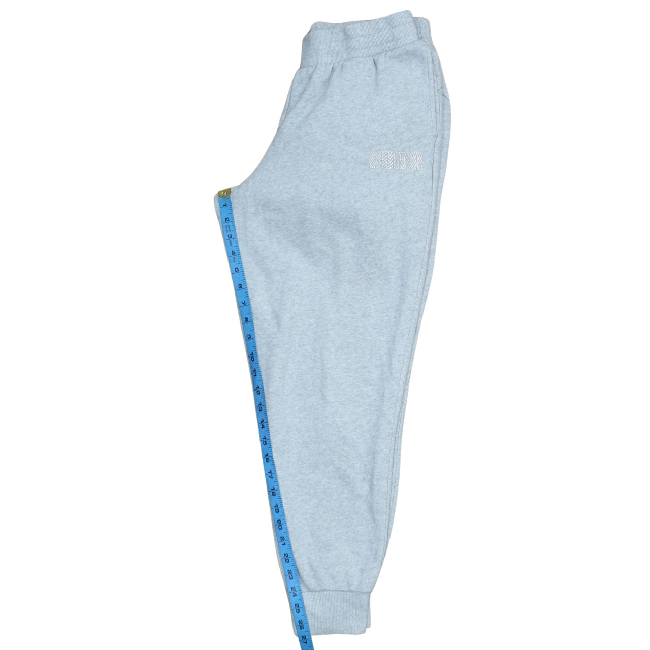 Puma Men's Grey Cotton Blend Jogger Trousers Size L