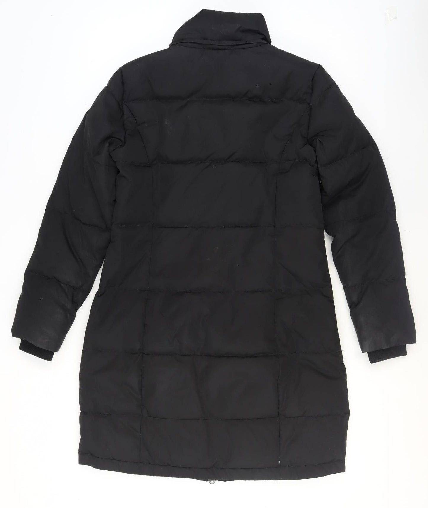 Crew Clothing Company Women's Black Size 8 Long Puffer Coat