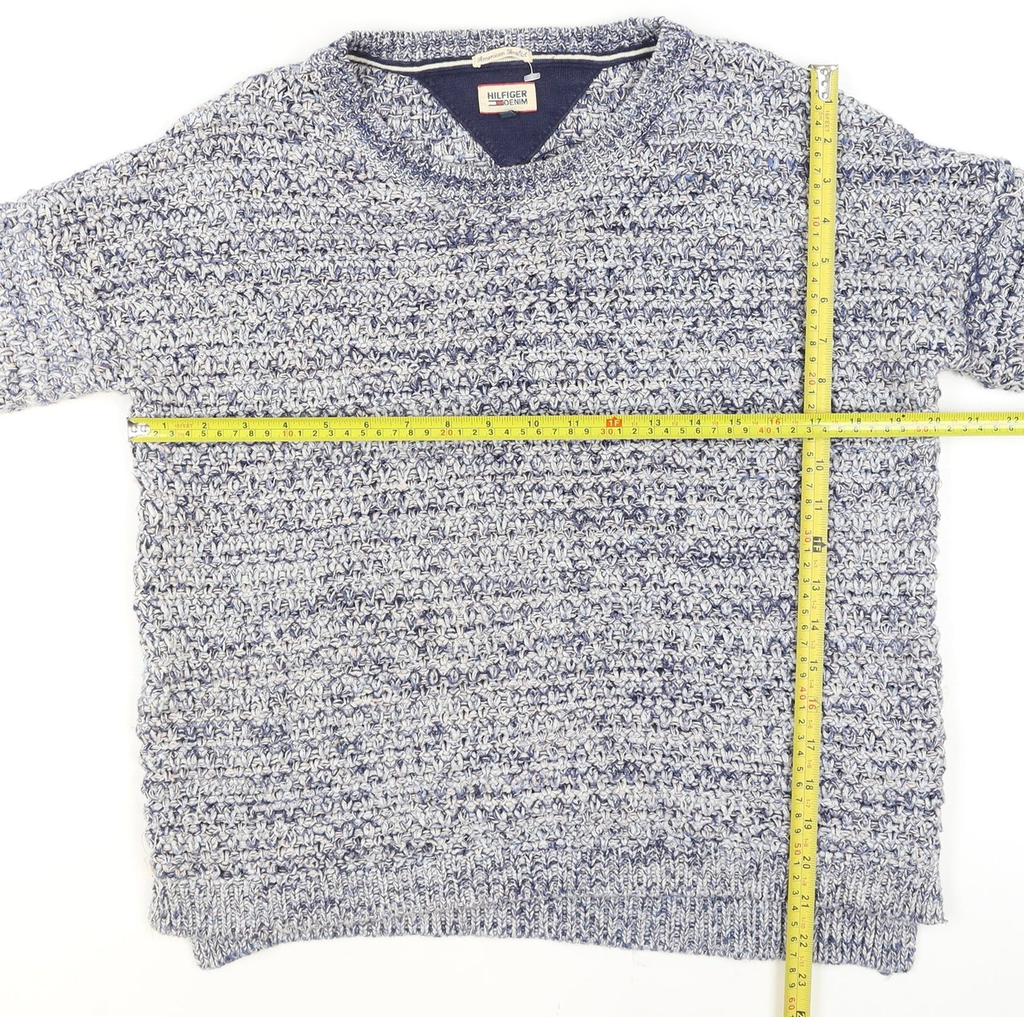 Tommy Hilfiger Women Blue Knit Pullover Jumper Size S