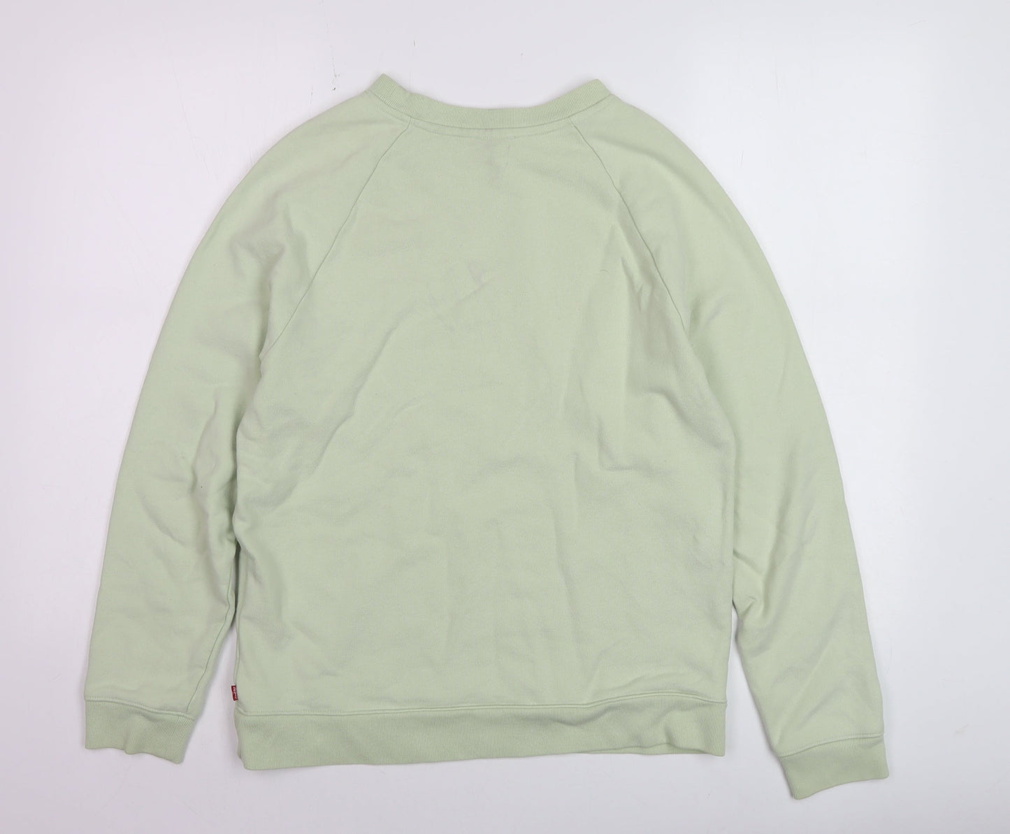 Levi's Women's Green Small Crew Neck Pullover Sweatshirt