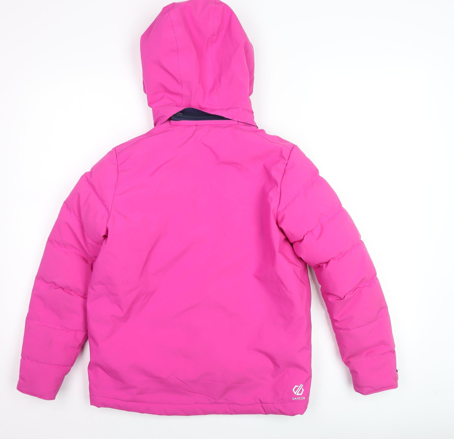 Dare 2B Girls Pink & Blue Hooded Puffer Jacket 9-10 Years Winter Coat